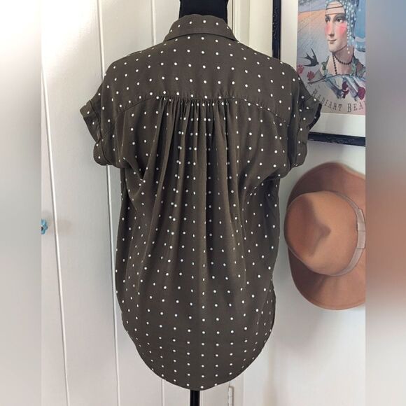 Madewell Drapey Popover Shirt XS Normcore Academia Boho Preppy Whimsical Fairy - Picture 9 of 13